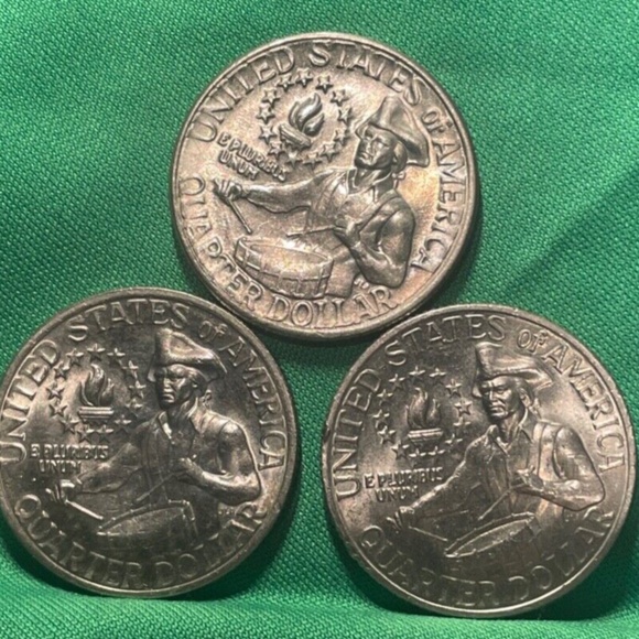 1976 Washington 3 Clad Quarters Grading Choice circulated - Picture 4 of 5